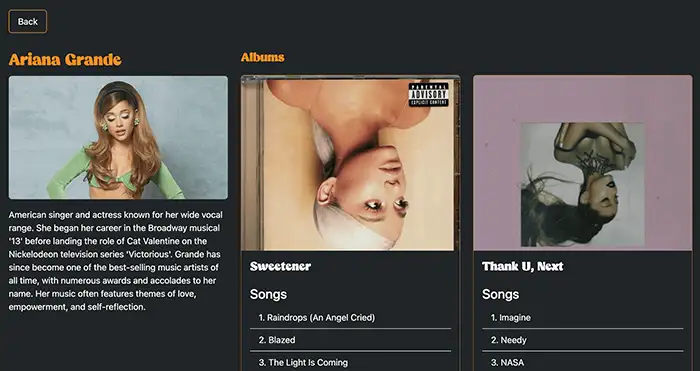 Screenshot showing consistent design implementation