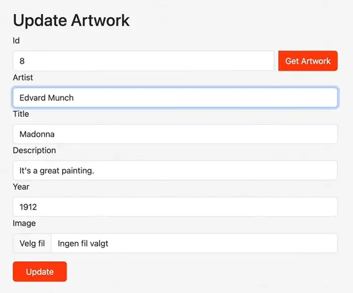 Admin Page Development